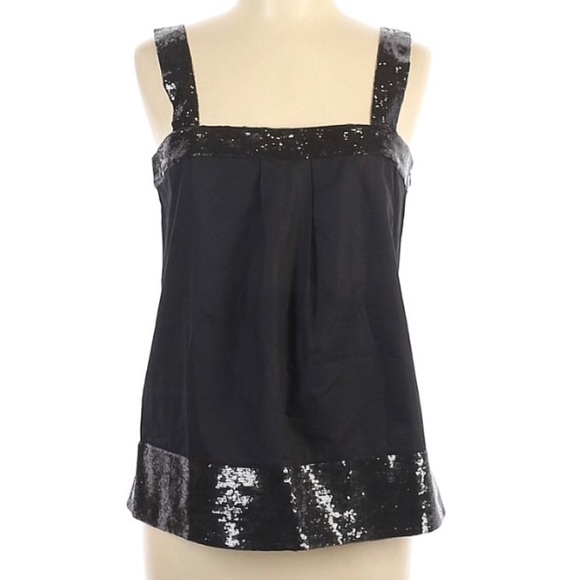 Theory Tops - Women THEORY Tressia Cami with Sequin Detail